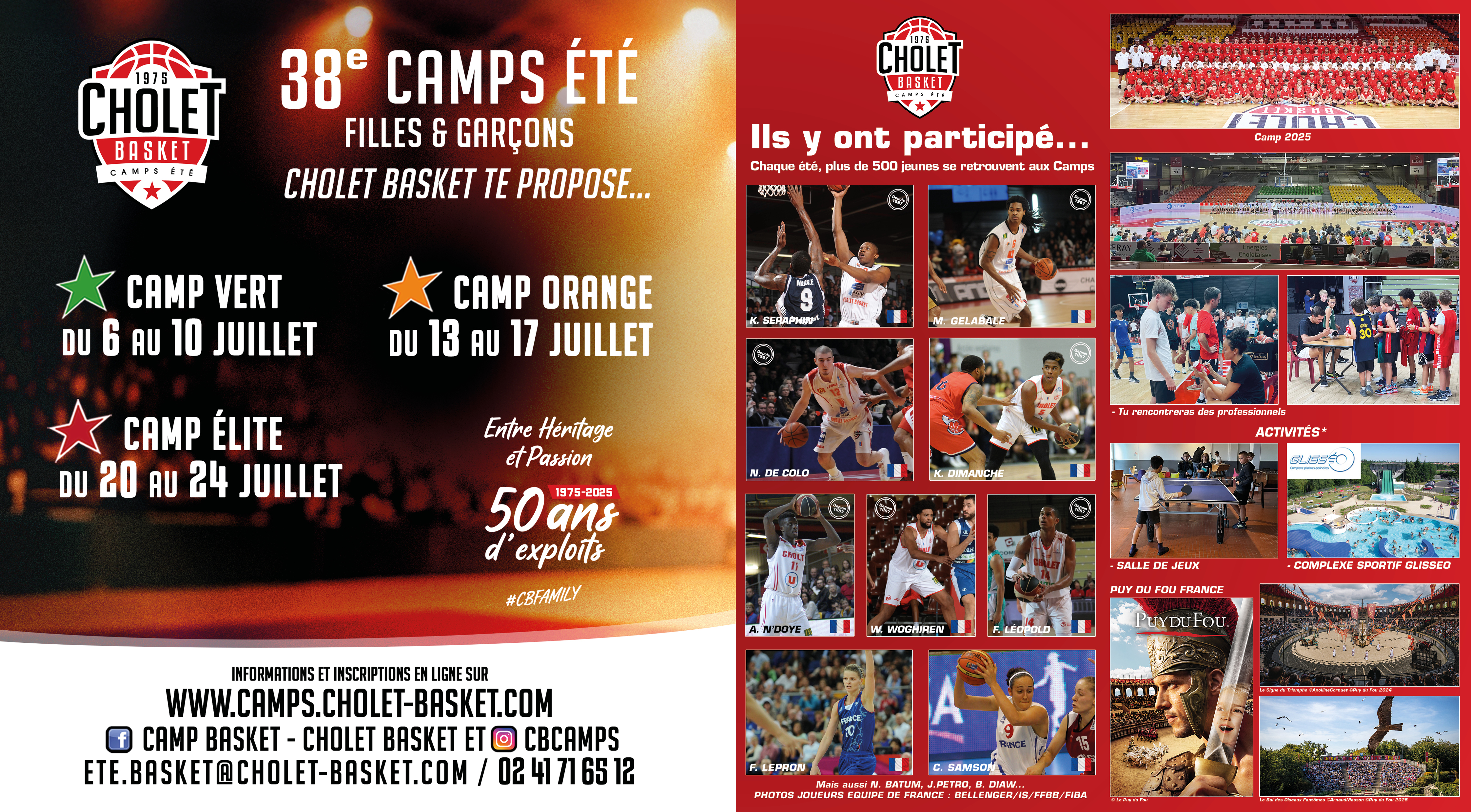 Photo Camp Basket Cholet Basket