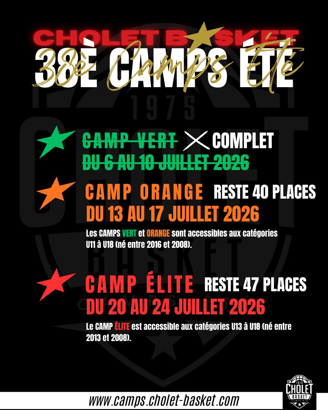 Photo Camp Basket Cholet Basket