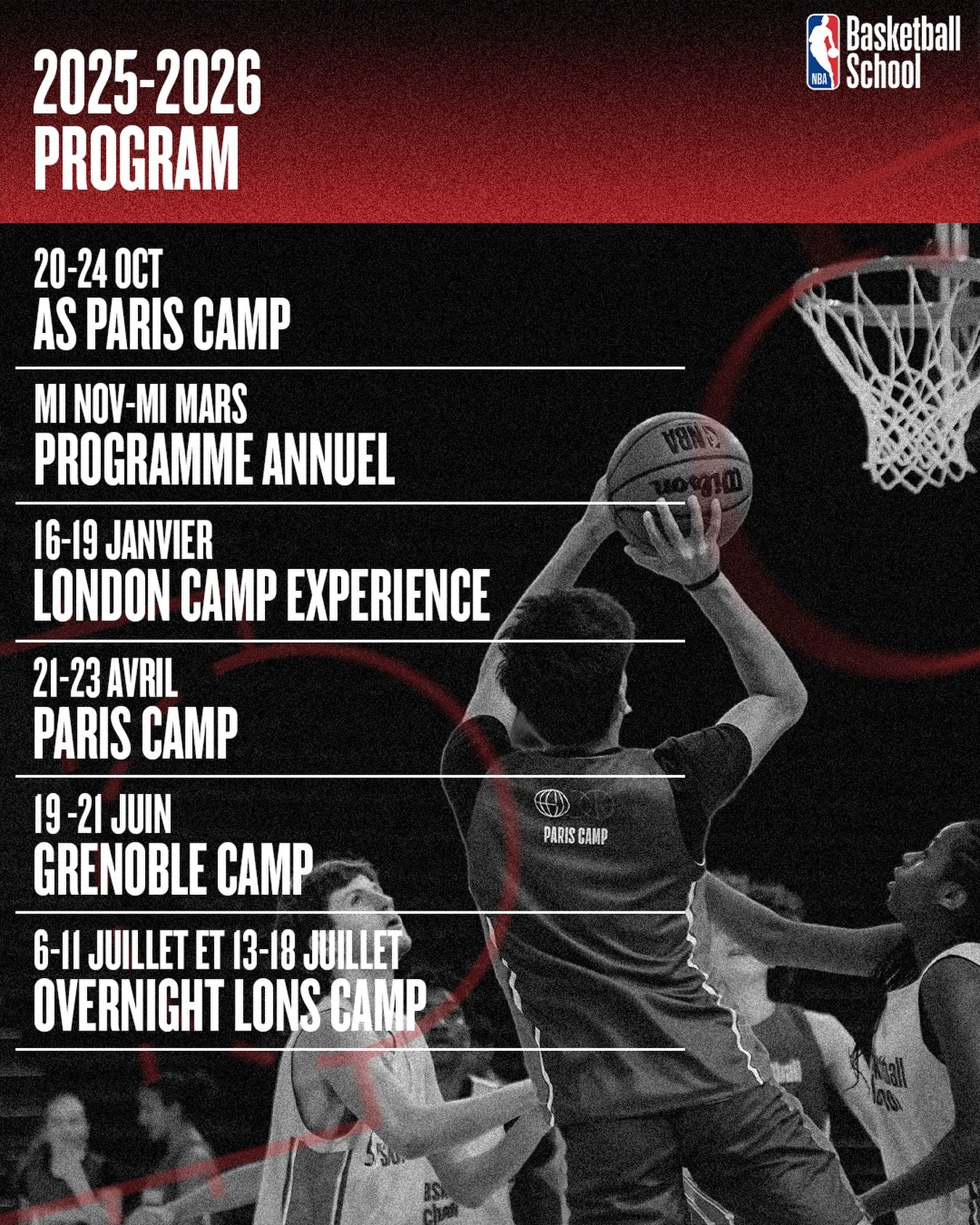 Photo NBA Basketball School France